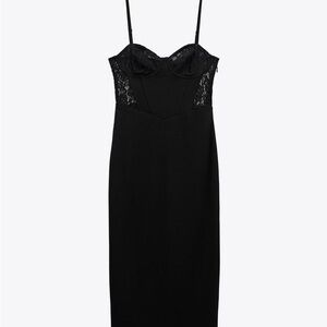 Zara Black Midi Dress